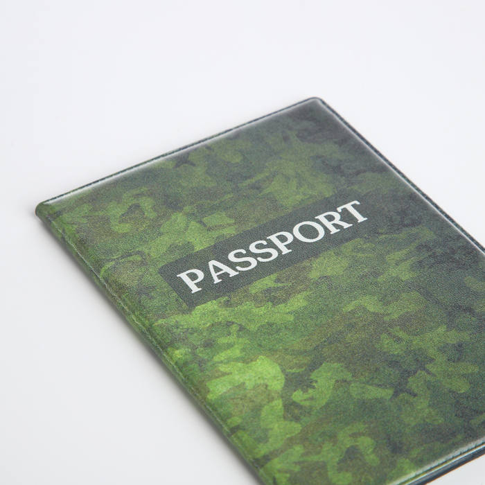 Обложка для паспорта, цвет зелёный - фото 1907063231