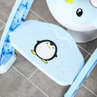 Детская накладка - сиденье на унитаз «Пингвин», цвет голубой - Фото 3