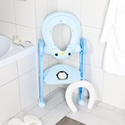 Детская накладка - сиденье на унитаз «Пингвин», голубая - Фото 6