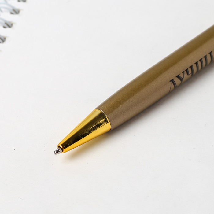 Ручка подарочная «Лучший учитель», металл, синяя паста, 1.0 мм - фото 1883509324