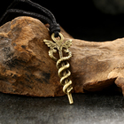 Амулет-брелок "Кадуцей" №55, металлический (комплект 2 шт) - фото 23733125