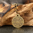 Амулет-брелок "Календарь Ацтеков" №12, металлический (комплект 2 шт) - фото 23901331