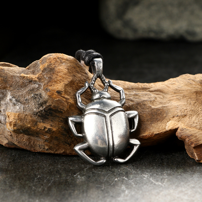 Амулет-брелок, тотем «Жук Скарабей» №02, металлический