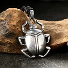 Амулет-брелок, тотем «Жук Скарабей» №02, металлический - Фото 2