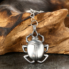 Амулет-брелок, тотем «Жук Скарабей» №02, металлический - Фото 4