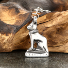 Амулет-брелок, тотем «Бастет», №08, металлический, серебристый - Фото 3