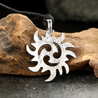 Амулет-брелок, тотем «Солнечный Трискелис» №11, металлический - Фото 2