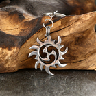 Амулет-брелок, тотем «Солнечный Трискелис» №11, металлический - Фото 3