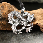 Амулет-брелок, тотем "Дракон" №28, металлический (комплект 2 шт) - фото 23733198