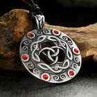 Амулет-брелок, тотем "Обоюдный Трискель" №42, металлический, d = 3 см - фото 23733210