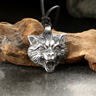 Амулет-брелок, тотем «Знак волка» №48, металлический - Фото 1