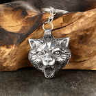 Амулет-брелок, тотем «Знак волка» №48, металлический - Фото 4