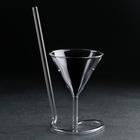 Бокал для вина «Forma. Эльза», 120 мл, стекло, с трубочкой, прозрачный - Фото 1