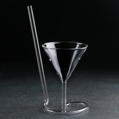 Бокал для вина «Forma. Эльза», 120 мл, стекло, с трубочкой, прозрачный