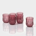 Набор стаканов стеклянных «Стич», 200 мл, 6 шт, цвет розовый - фото 320092639
