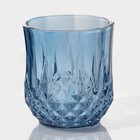 Набор стаканов стеклянных «Стич», 200 мл, 6 шт, цвет синий - фото 22856224