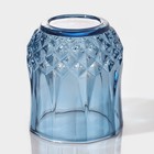 Набор стаканов стеклянных «Стич», 200 мл, 6 шт, цвет синий - фото 23085359