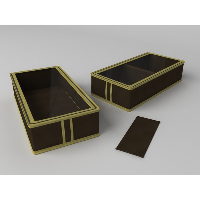 Короб для сапог и полусапожек «Классик коричневый», 26х52х12 см