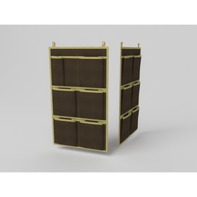 Кофр для аксессуаров «Классик коричневый», 7 карманов, 35х60 см