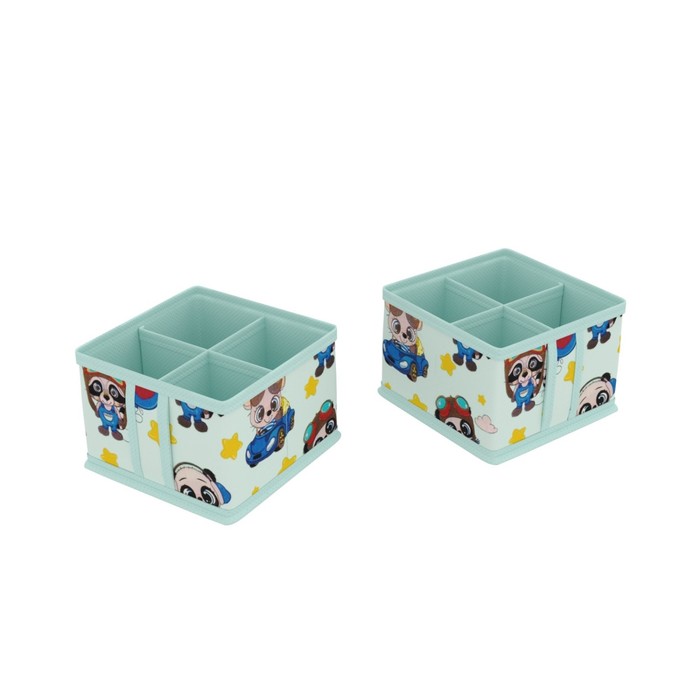 Органайзер для хранения, 4 ячейки, 15х15х10 см - Фото 1