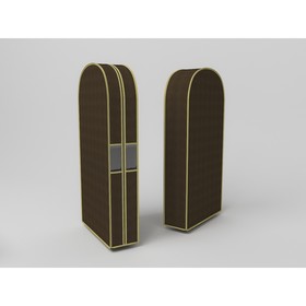 Чехол двойной для одежды малый «Классик коричневый», 60х100х20 см