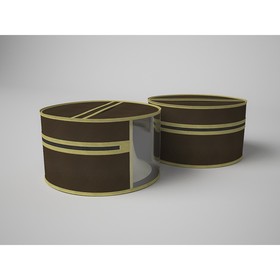 Чехол для шапок «Классик коричневый», диаметр 35 см