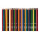 Карандаши цветные акварельные 36 цветов, «Гамма. Лицей», с кистью, шестигранные - Фото 2