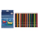 Карандаши цветные акварельные 36 цветов, «Гамма. Лицей», с кистью, шестигранные - Фото 4