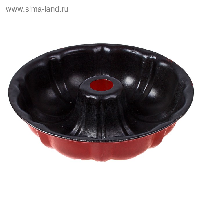 Форма для выпечки «Немецкий кекс. Ренард», d=23 см, антипригарное покрытие, цвет бордовый - Фото 1