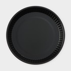 Форма для выпечки Доляна «Ренард. Рифлёный круг», 25×4 см, антипригарное покрытие, цвет бордовый - Фото 3