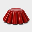 Форма для ромовой бабы и кулича «Бутон», 14,5×6 см, антипригарное покрытие, цвет бордовый - Фото 4