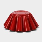 Форма для ромовой бабы и кулича «Бутон», 19,5×9 см, антипригарное покрытие, цвет бордовый - Фото 4