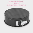 Форма для выпечки Доляна «Элин. Круг», d=20 см, разъёмная, антипригарное покрытие, чёрная - Фото 2