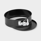 Форма для выпечки Доляна «Элин. Круг», d=20 см, разъёмная, антипригарное покрытие, чёрная - Фото 3