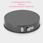 Форма для выпечки Доляна «Элин. Круг», d=28 см, разъёмная, антипригарное покрытие, чёрная - Фото 2