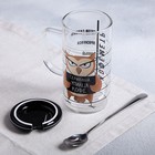 Кружка «Упийца кофе», с крышкой и ложкой, 300 мл - Фото 3