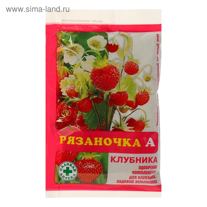 Удобрение минеральное «Рязаночка А», клубника, 60 г - Фото 1