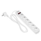 Сетевой фильтр Luazon Lighting, 6 розеток, 1.8 м, 2200 Вт, 3 х 0.75 мм2, 10 А, 220 В, белый - Фото 2