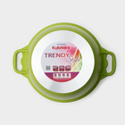 Кастрюля алюминиевая Trendy style, 6 л, d=26 см, h=15,5 см, антипригарное покрытие, стеклянная крышка, цвет зелёный - Фото 6