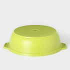 Кастрюля-жаровня KUKMARA Trendy style, 3 л, d=26 см, h=9 см, антипригарное покрытие, стеклянная крышка, зелёная - Фото 4