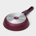 Сковорода KUKMARA Trendy style, d=22 см, h=6 см, съёмная ручка, антипригарное покрытие, алюминий, фиолетовая - Фото 3