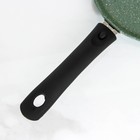 Сковорода блинная, d=22 см, пластиковая ручка, антипригарное покрытие, цвет фисташковый мрамор - Фото 4