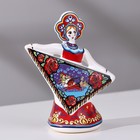 Сувенир кукла "С платком", 12 см, керамика - фото 319790728