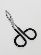Пинцет в форме ножниц, прорезиненные ручки, 8 см, чёрный, серебристый - Фото 4