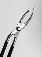 Пинцет в форме ножниц, прорезиненные ручки, 8 см, чёрный, серебристый - Фото 6