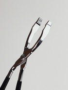 Пинцет в форме ножниц, прорезиненные ручки, 8 см, чёрный, серебристый - Фото 7