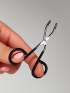 Пинцет в форме ножниц, прорезиненные ручки, 8 см, чёрный, серебристый - Фото 8