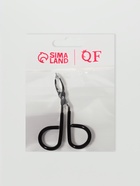 Пинцет в форме ножниц, прорезиненные ручки, 8 см, чёрный, серебристый - Фото 9