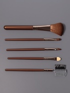 Набор кистей для макияжа PASTEL BLUSH, 5 шт., тёмно-коричневый - Фото 3