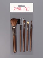 Набор кистей для макияжа PASTEL BLUSH, 5 шт., тёмно-коричневый - Фото 6